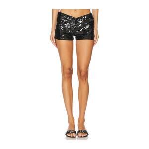 Guizio 'Pailette' Black Sequin Embellished Short Size XS